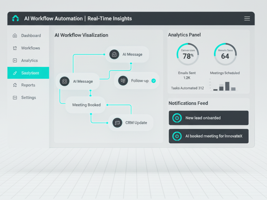 CognixAI Automation Command Center dashboard